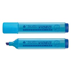 EVIDENZIATORE 'TRATTO VIDEO' azzurro - 12 pezzi (CF 1)