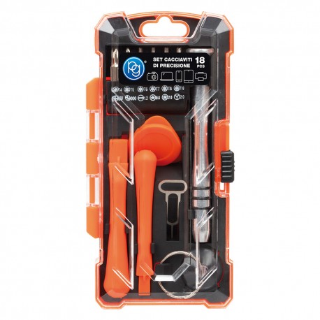 KIT ACCESSORI RIPARAZIONE SMARTPHONE/PC set 18 pezzi (CF 1)