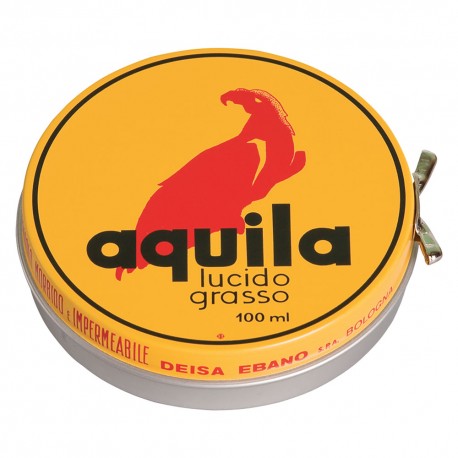GRASSO LUCIDO PROTETTIVO IN PASTA PER SCARPE 'AQUILA' ml 100 (PZ 12)