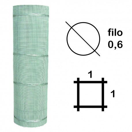TELA QUADRA "TIPO PESANTE" H 120 - 1 x 1 mm - F.0,6 - mt. 8,90 ca. (KG 30)