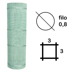 TELA QUADRA "TIPO PESANTE" H 100 - 3 x 3 mm - F.0,8 - mt.13,95 ca. (KG 30)