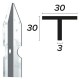 PALETTO PER RECINZIONE cm 150 - mm 30x30x3,0 (PZ 10)