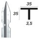 PALETTO PER RECINZIONE cm 200 - mm 35x35x3,5 (PZ 10)
