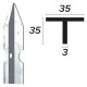 PALETTO PER RECINZIONE cm 225 - mm 35x35x3,0 (PZ 10)