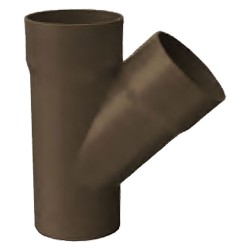 DERIVAZIONE PER TUBO PLUVIALE IN PVC 45Â° Ã˜ 80 (PZ 1)