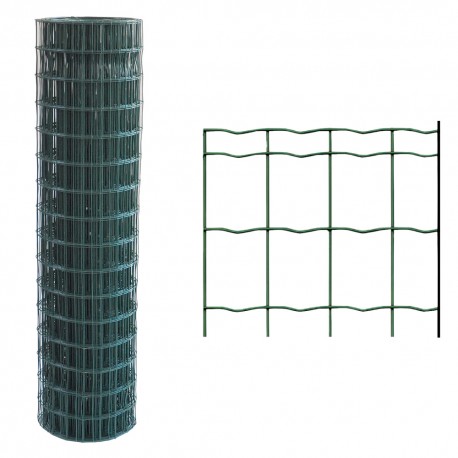 RETE ELETTROSALDATA PLASTIFICATA 76,2 x 63,5 Filo Ã˜ mm. 1,6/2 - H. cm 200 x mt. 25 (RT 1)