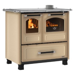CUCINA A LEGNA 'FAMILY 4,5' 7,5 kW - colore cappuccino (PZ 1)
