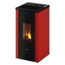 STUFA A PELLET 'VERA 7' 7 kW - colore rosso (PZ 1)