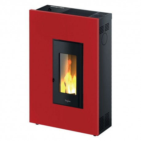 STUFA A PELLET 'MADISON 5' 5,2 kW - colore rosso (PZ 1)