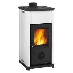 STUFA A LEGNA 'TEA' 6,6 kW - colore bianco (PZ 1)