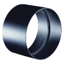 MANICOTTO IN ACCIAIO NERO Ã¸ cm 15 F/F - sp.2 mm (legna) (PZ 1)