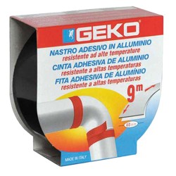 NASTRO ADESIVO IN ALLUMINIO 'SMOKE' mm. 40 x 9 mt - col. nero (PZ 1)