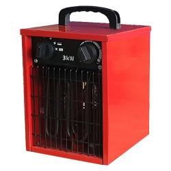 GENERATORE ARIA CALDA ELETTRICO MONOFASE 'UNK-E / A' '30A' - 3,3 KW / port.aria 520 m3/h (PZ 1)