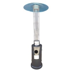 STUFA AEREA CILINDRICA 12,5 Kw - verniciata grigia antracite (PZ 1)