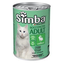 BOCCONCINI PER GATTI 'SIMBA' coniglio - gr 415 (PZ 24)