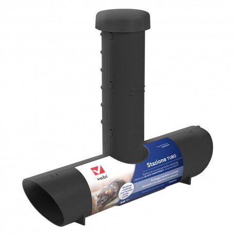 STAZIONE DI SICUREZZA PER ESCHE RODENTICIDE Tubo - cm. 28 x 6,1 x 23,5 (PZ 1)