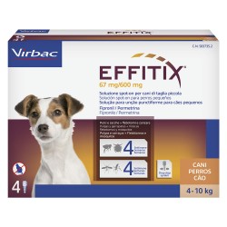 ANTIPARASSITARIO 'EFFITIX' 'Cane Small' da 4 a 10 kg - 4 pipette ml 1,1 (CF 1)