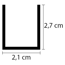 GUIDA PER PROFILO per profilo Omega h.20 - mt.3 (PZ 10)