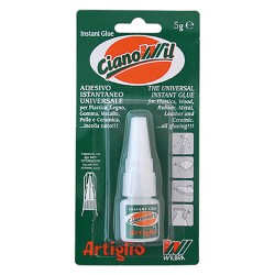 ADESIVO CIANOCRILATO 'ARTIGLIO CIANOWIL' gr. 5 (PZ 12)
