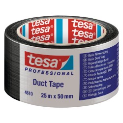 NASTRO TELATO 'DUCT TAPE 4610' mm 50 x mt. 25 - colore nero (PZ 6)