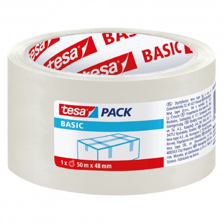 NASTRO PER IMBALLAGGIO 'BASIC PP' 58572 mm 48 x mt. 50 trasparente (PZ 36)