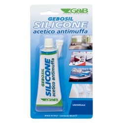 SILICONE ACETICO RAL 9010 bianco ml 60 (PZ 12)