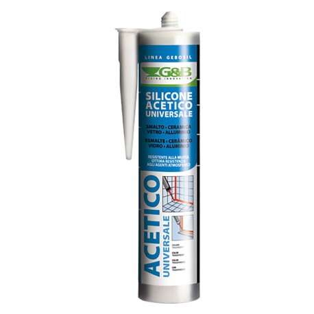 SILICONE ACETICO UNIVERSALE 'GEBOSIL' trasparente ml 280 (PZ 1)
