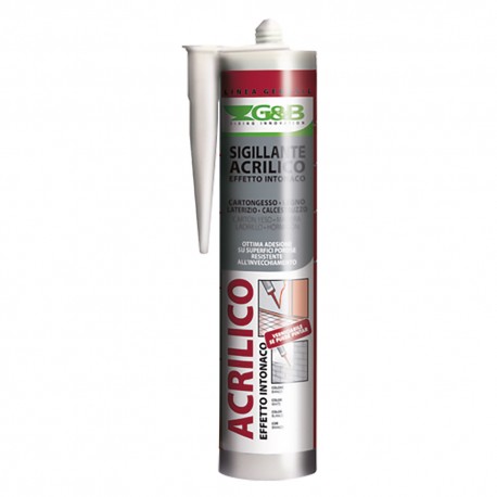 SILICONE ACRILICO EFFETTO RUVIDO 'GEBOSIL' bianco ml 310 (PZ 24)