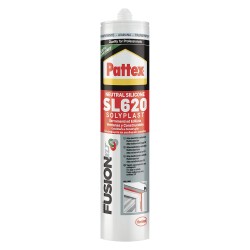 SILICONE NEUTRO PER EDILIZIA E SERRAMENTI 'SOLYPLA ml 300 - alluminio RAL 9006 (PZ 1)