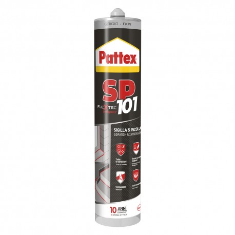 SIGILLANTE NEUTRO PER MULTIMATERIALI 'PATTEX SP101 grigio (PZ 1)