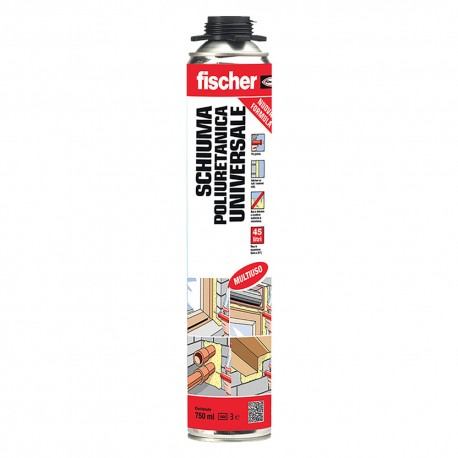 SCHIUMA POLIURETANICA '1K' PU P 1K 750 ml 750 - per pistola (PZ 12)
