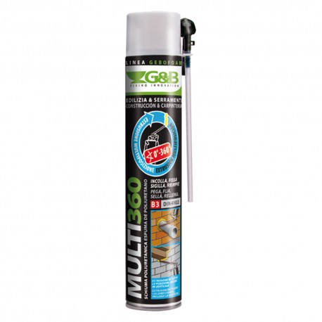 SCHIUMA POLIURETANICA 'GEBOFOAM MULTI 360' ml 825 (PZ 12)
