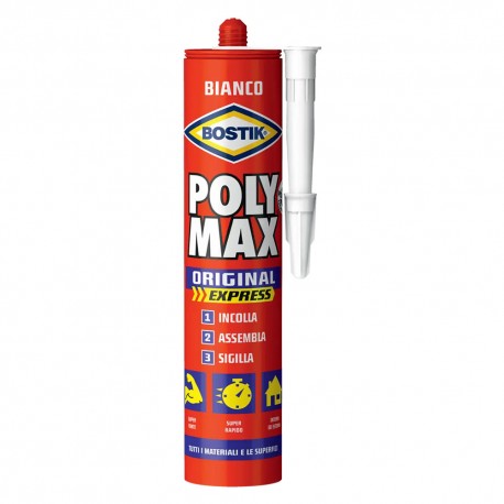 ADESIVO SIGILLANTE UNIVERSALE 'POLY MAX' ORIGINAL gr. 425 - bianco (PZ 1)