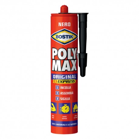 ADESIVO SIGILLANTE UNIVERSALE 'POLY MAX' ORIGINAL gr. 425 - nero (PZ 1)