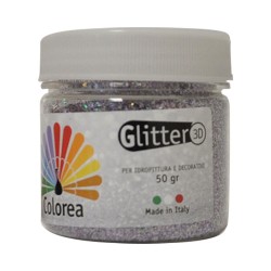 GLITTER PRISMATICI IN POLVERE gr.50 - colore viola (PZ 12)