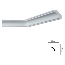 CORNICE DECORATIVA PER SOFFITTO mod. I707 - mm. 50 x 50 x 2 mt (PZ 55)