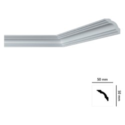 CORNICE DECORATIVA PER SOFFITTO mod. I750 - mm. 50 x 50 x 2 mt (PZ 65)
