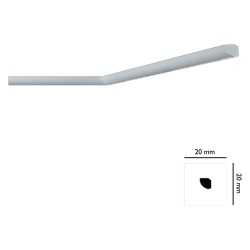 CORNICE DECORATIVA PER SOFFITTO mod. I715 - mm. 20 x 20 x 2 mt (PZ 180)