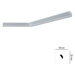 CORNICE DECORATIVA PER SOFFITTO mod. I725 - mm. 18 x 25 x 2 mt (PZ 200)