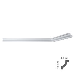 CORNICE DECORATIVA PER SOFFITTO mod. I703 - mm 45 x 45 x 2 mt (PZ 65)