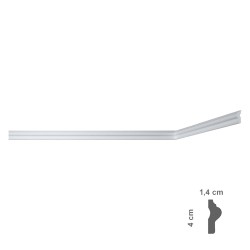 CORNICE DECORATIVA PER SOFFITTO mod. I709 - mm. 14 x 40 x 2 mt (PZ 125)