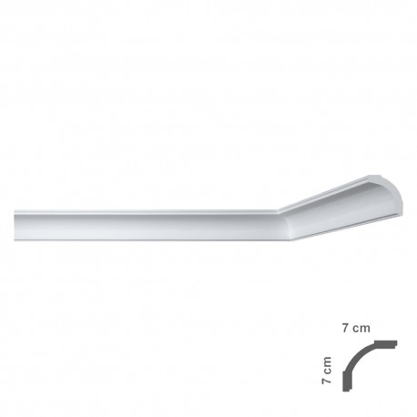 CORNICE DECORATIVA PER SOFFITTO mod. I765 - mm. 70 x 70 x 2 mt (PZ 65)