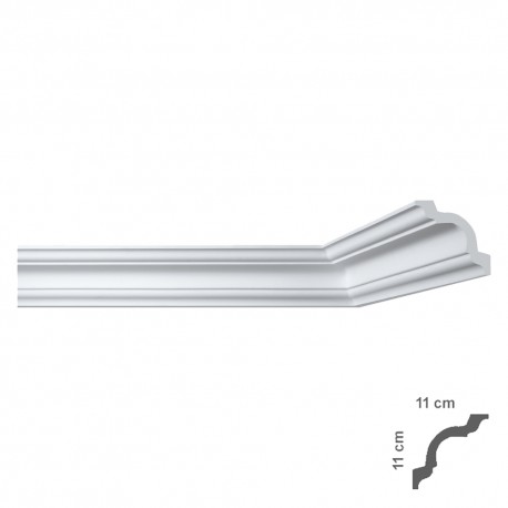 CORNICE DECORATIVA PER SOFFITTO mod. I790 - mm 110 x 110 x 2 mt (PZ 50)
