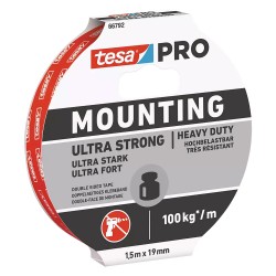 NASTRO BIADESIVO IN SCHIUMA 'ULTRA STRONG 66792' mm 19 x mt. 1,5 (PZ 1)