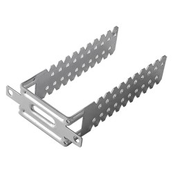 STAFFA UNIVERSALE PER MONTANTI distanziatura parete 3-12 cm / spessore 0,8 mm (PZ 100)