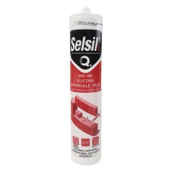 SILICONE ACETICO UNIVERSALE 'SAC 100' trasparente ml 280 (PZ 25)