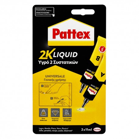 PATTEX ADESIVO '2K LIQUID' ml. 22 (2 x 11) (PZ 6)