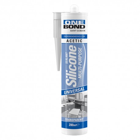 SILICONE ACETICO MULTIUSO trasparente ml 280 (PZ 12)
