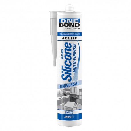 SILICONE ACETICO MULTIUSO bianco ml 280 (PZ 12)