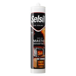 SIGILLANTE REFRATTARIO 'SMR-300' ml 300 - colore nero (PZ 12)